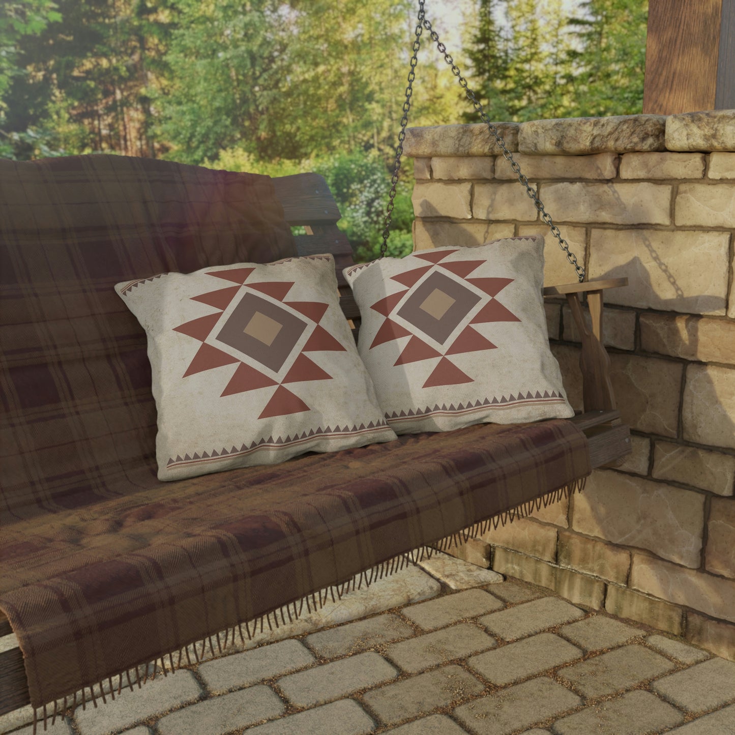 Prairie Days Aztec Outdoor Pillow
