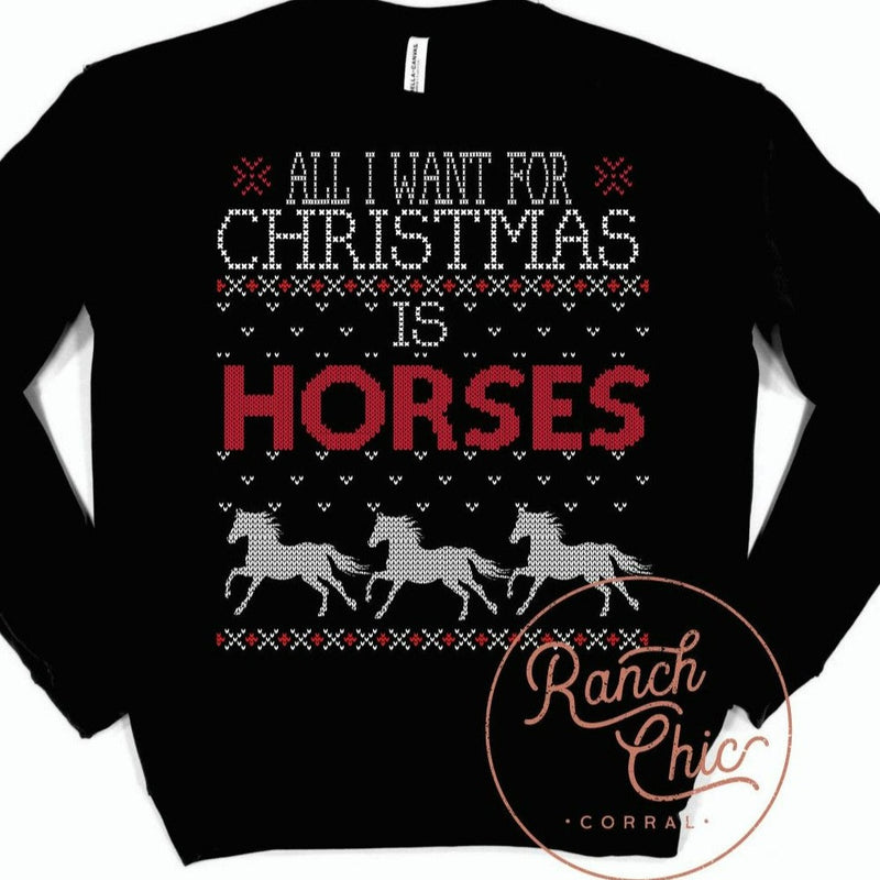 Ugly Sweater Horses