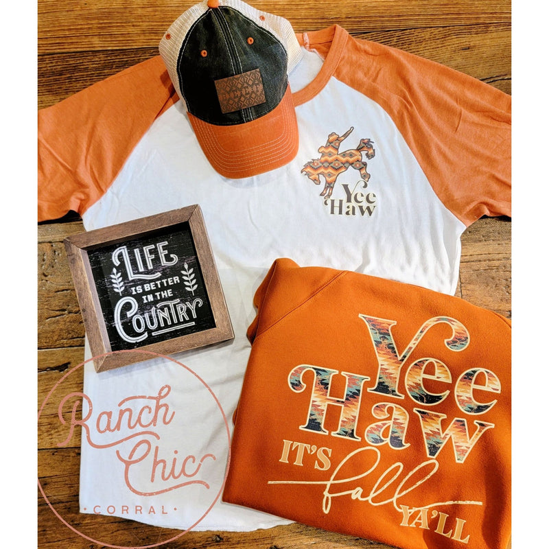 Yee Haw Raglan